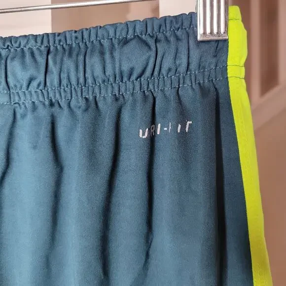 Nike Dri-Fit Training 9 in Unlined Shorts Green/Lime Men Sz S 519501-392 - Picture 5 of 6